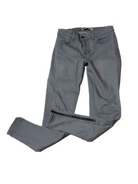 J BRAND Gotham Gray Zipped Ankle Jeans 26 -